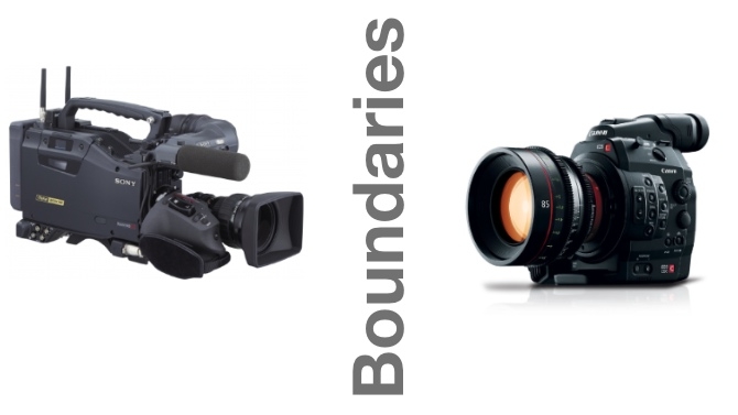 Boundaries - a Betacam camera and a Canon C300 Sony/Canon/Redshark