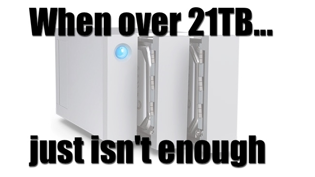 A LaCie 12TB RAID - not scratching the surface LaCie/RedShark