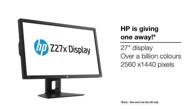 HP DreamColor Z27x Giveaway HP/RedShark