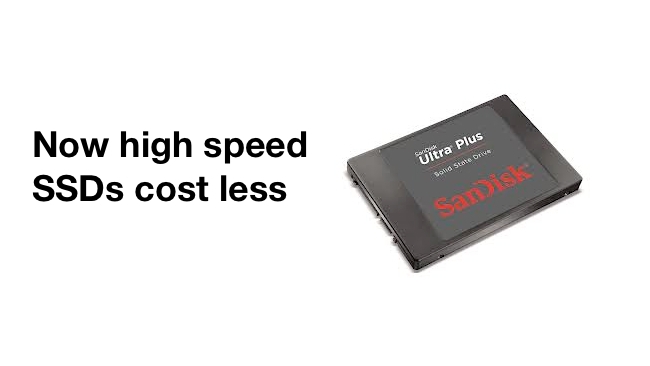High Speed SSDs cost less SanDisk/RedShark