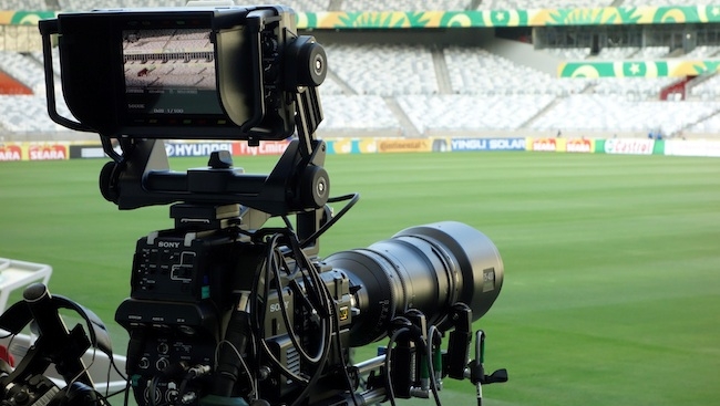 A Sony F55 ready for Confederation Cup action Sony/Telegenic