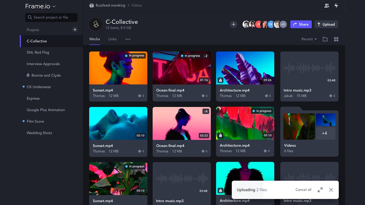 Frame.io receives major new features and upgrades