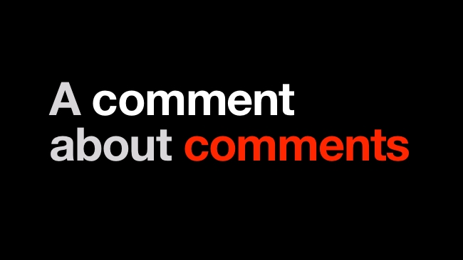 Comments RedShark Publications