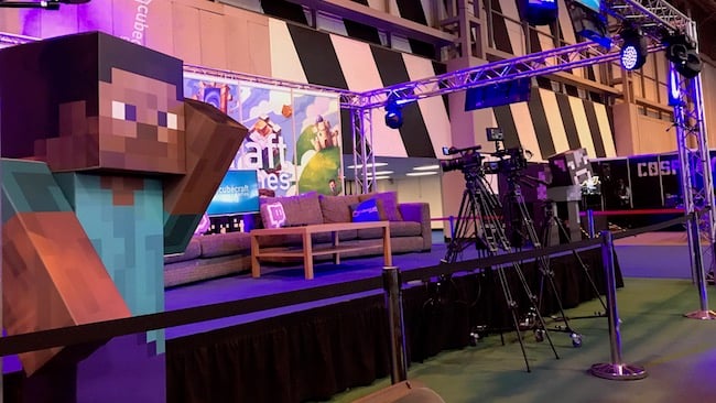Part of the set-up at Insomnia 60 NewTek