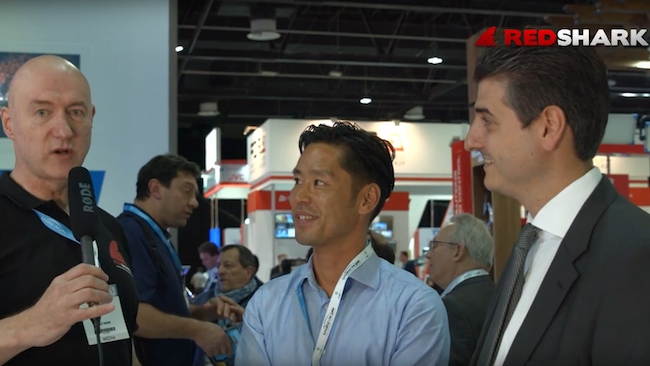RedShark with Sony on the showfloor at CABSAT 2017 RedShark News