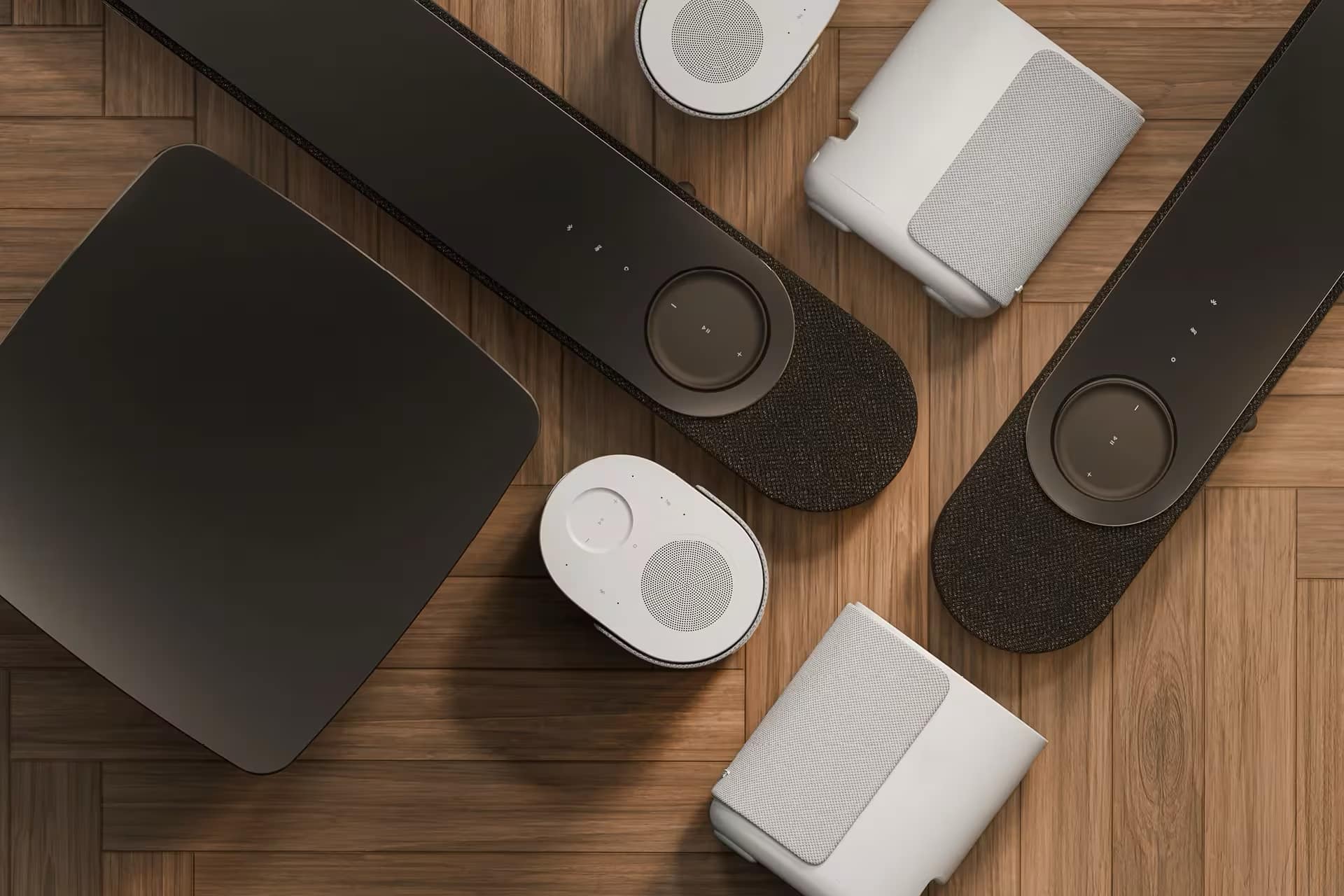 Bose Lifestyle Ultra collection showing Lifestyle Ultra Speaker, Lifestyle Ultra Soundbar, and Lifestyle Ultra Subwoofer