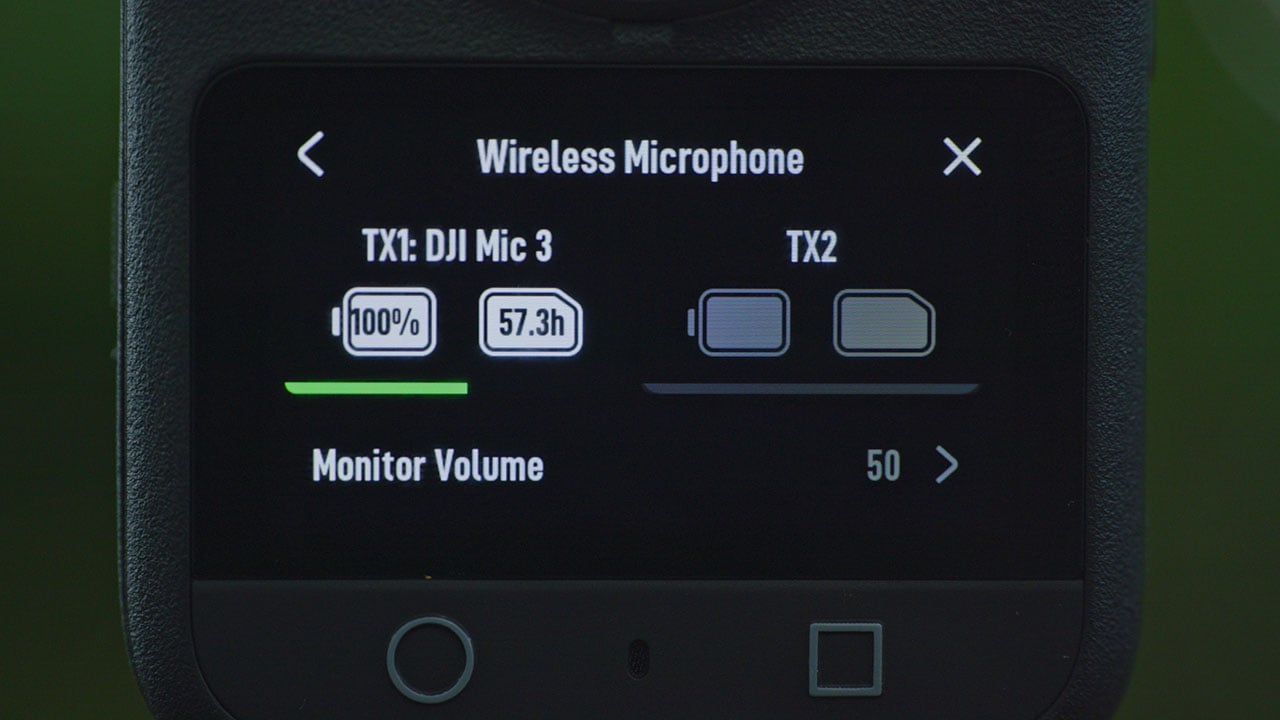 Osmo 360 Wireless Mic connection