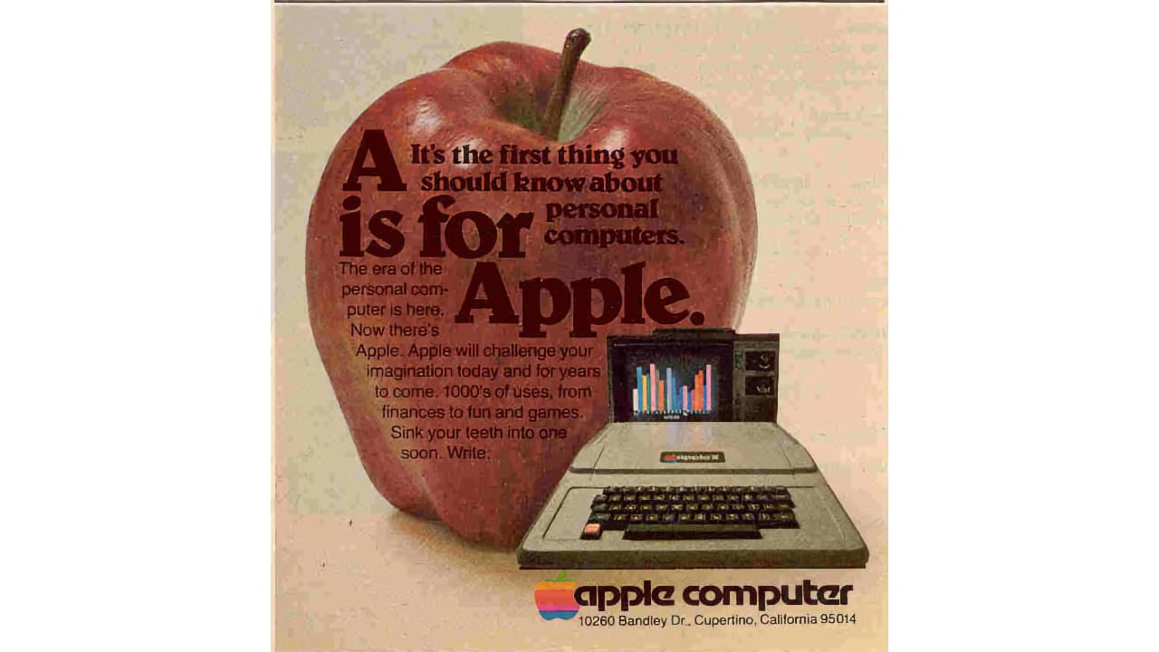 Vintage Apple II advert
