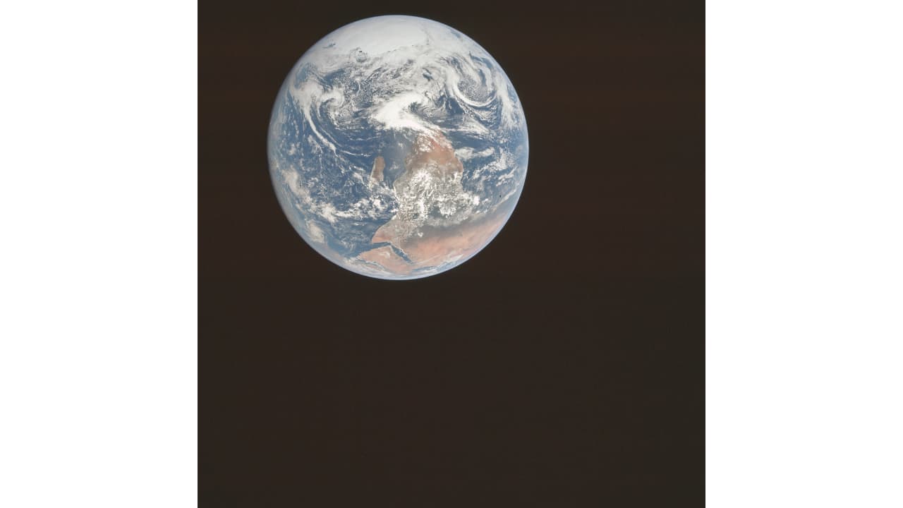 NASA Blue Marble picture original orientation