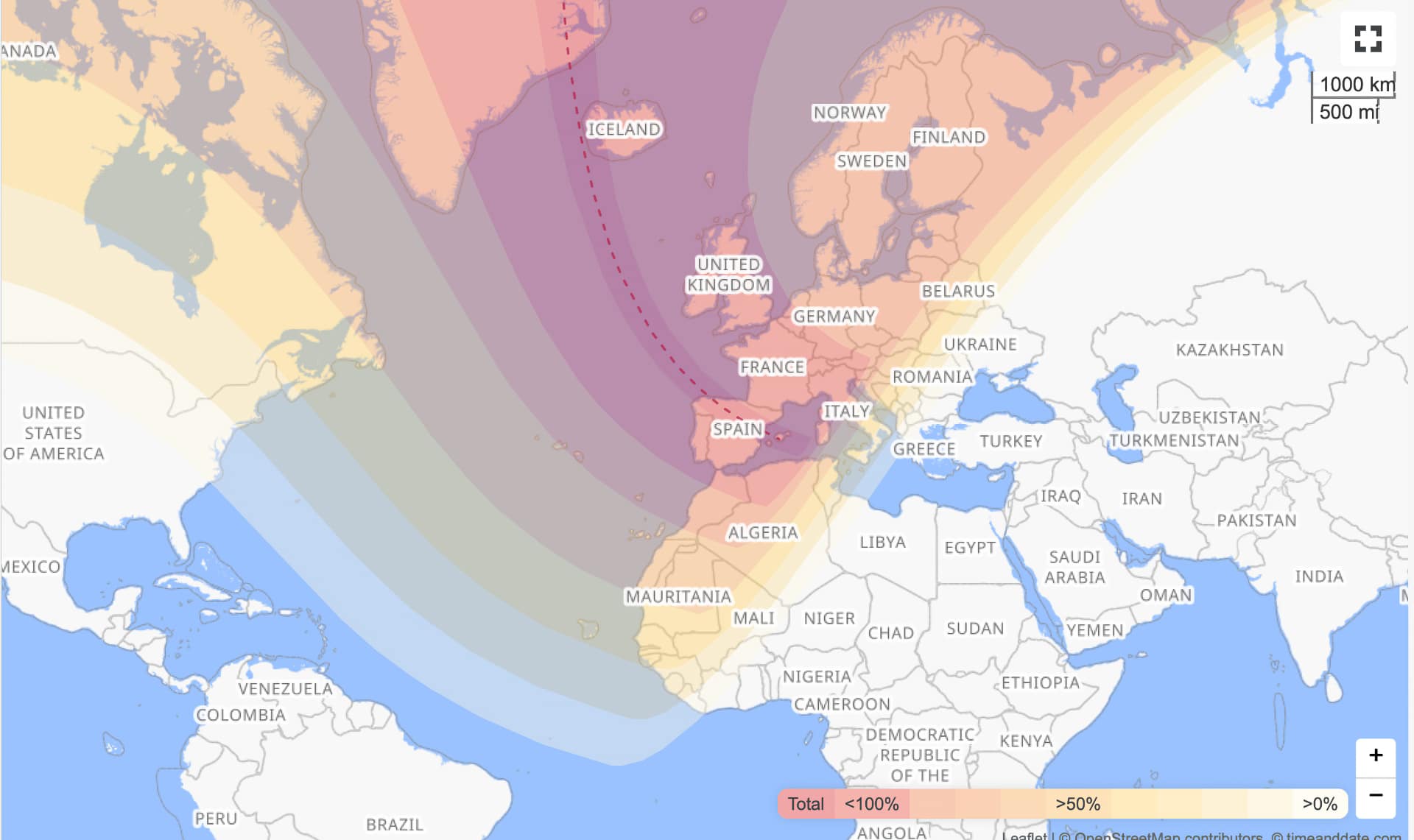 eclipse map
