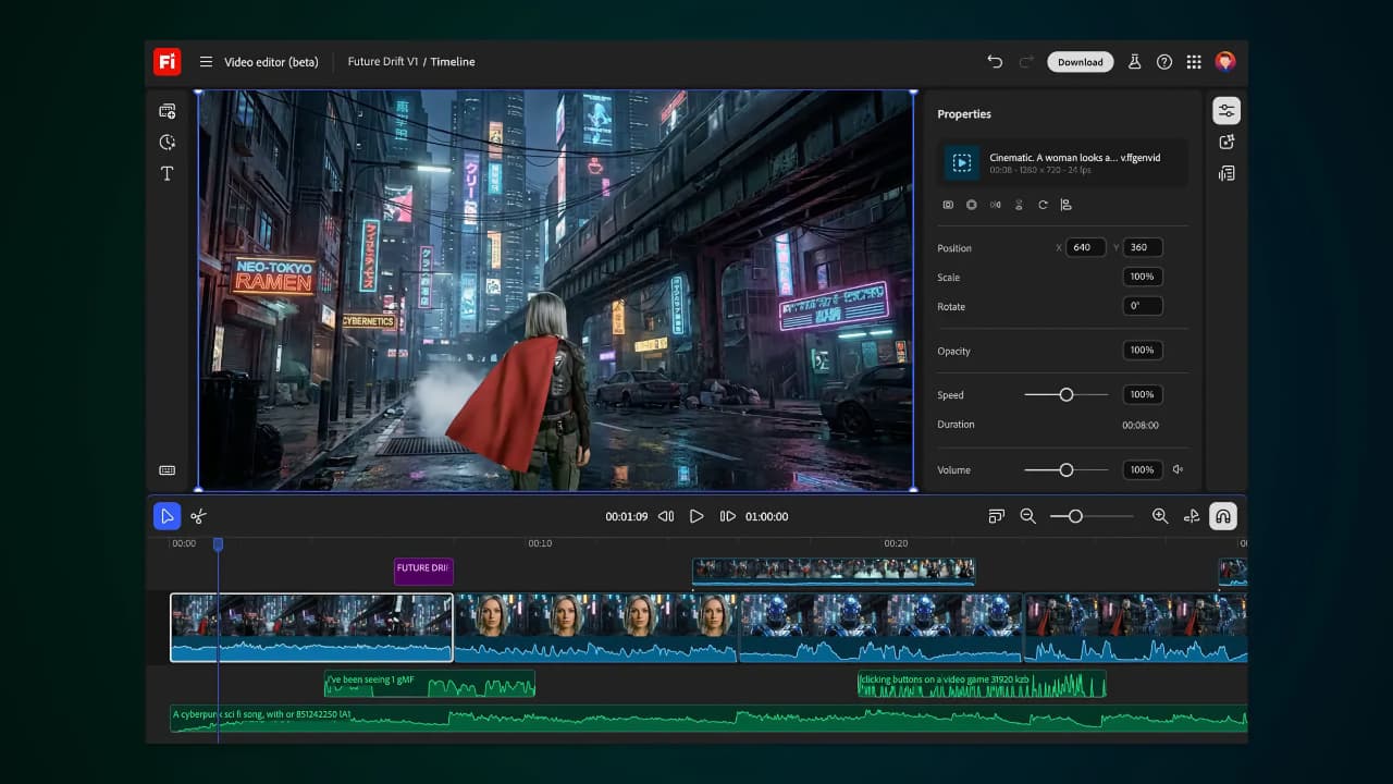 firefly video editor