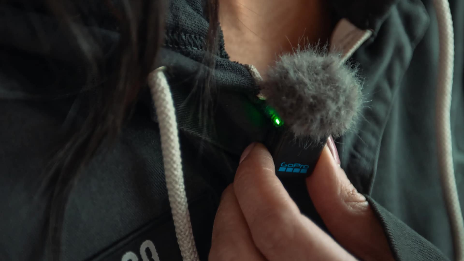 gopro wireless mic in use