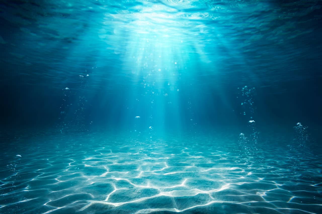 under water filming light