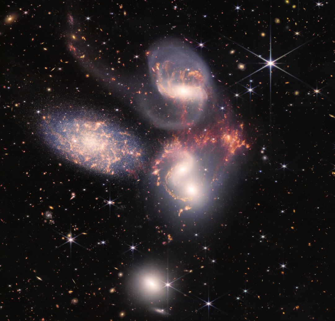 webb Interacting Galaxies Stephans Quintet