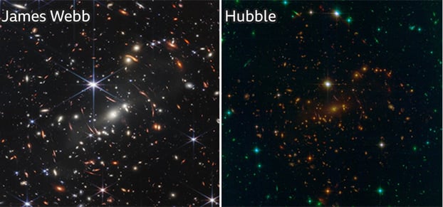 webb hubble comparison