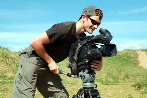 Simon Wyndham with camera.