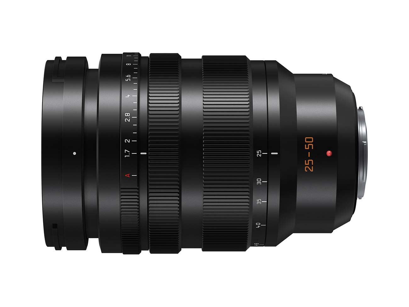 The forthcoming LEICA DG 25-50mm f/1.7 MFT lens. Image: Panasonic.