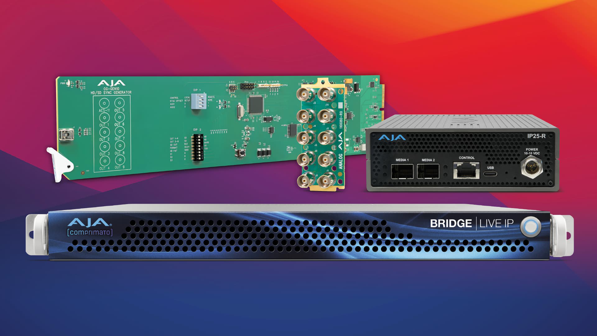  AJA Video Systems' latest innovations at NAB 2026, featuring advanced solutions for SMPTE ST 2110 transitions and optimized signal flow across various environments.