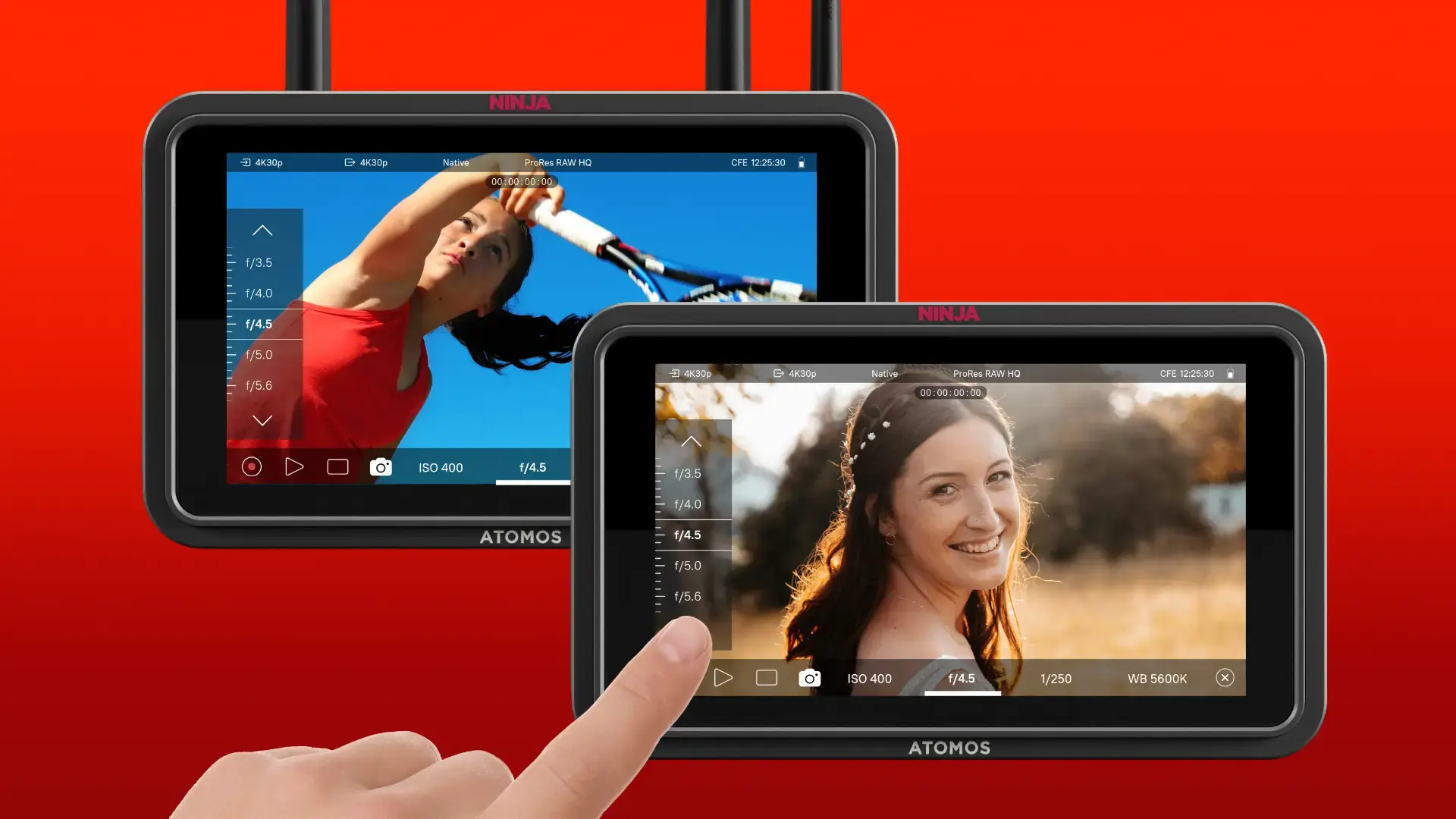 New camera control for the Atomos Ninja TX series adds touch-to-focus to some supported cameras