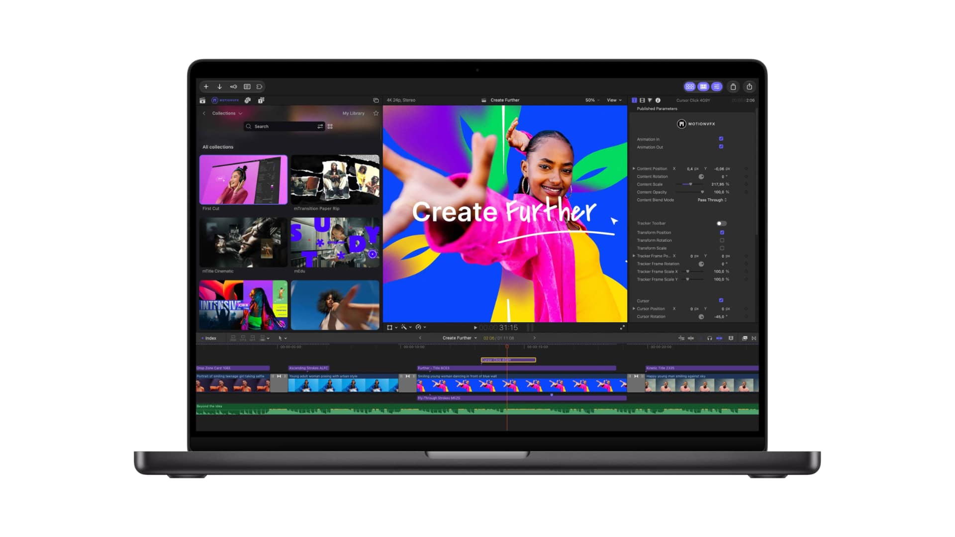 Apple bought MotionVFX in March, and now its effects, templates, and tracking tools are built into Final Cut Pro for Mac