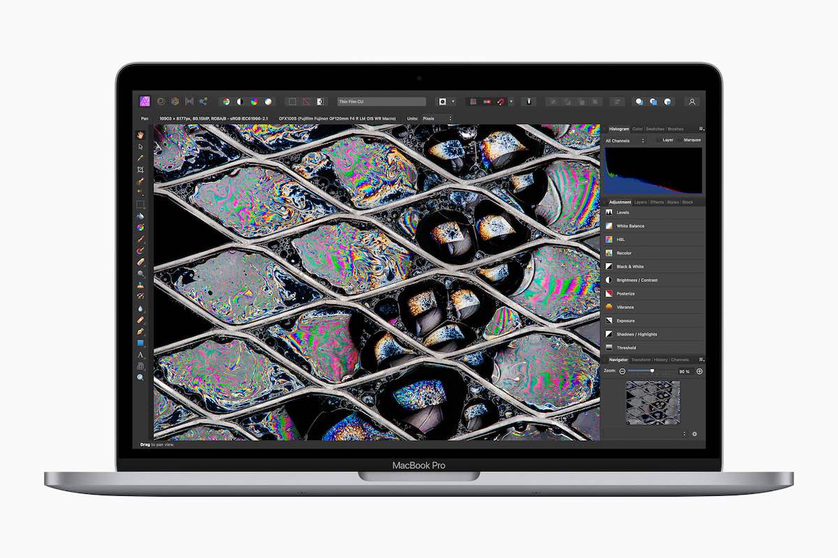 The new M2 MacBook Pro 13. Image: Apple.