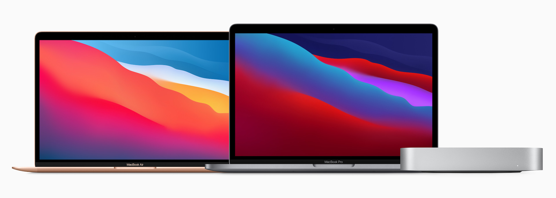The new 2020 ARM M1 Mac range. Image: Apple.