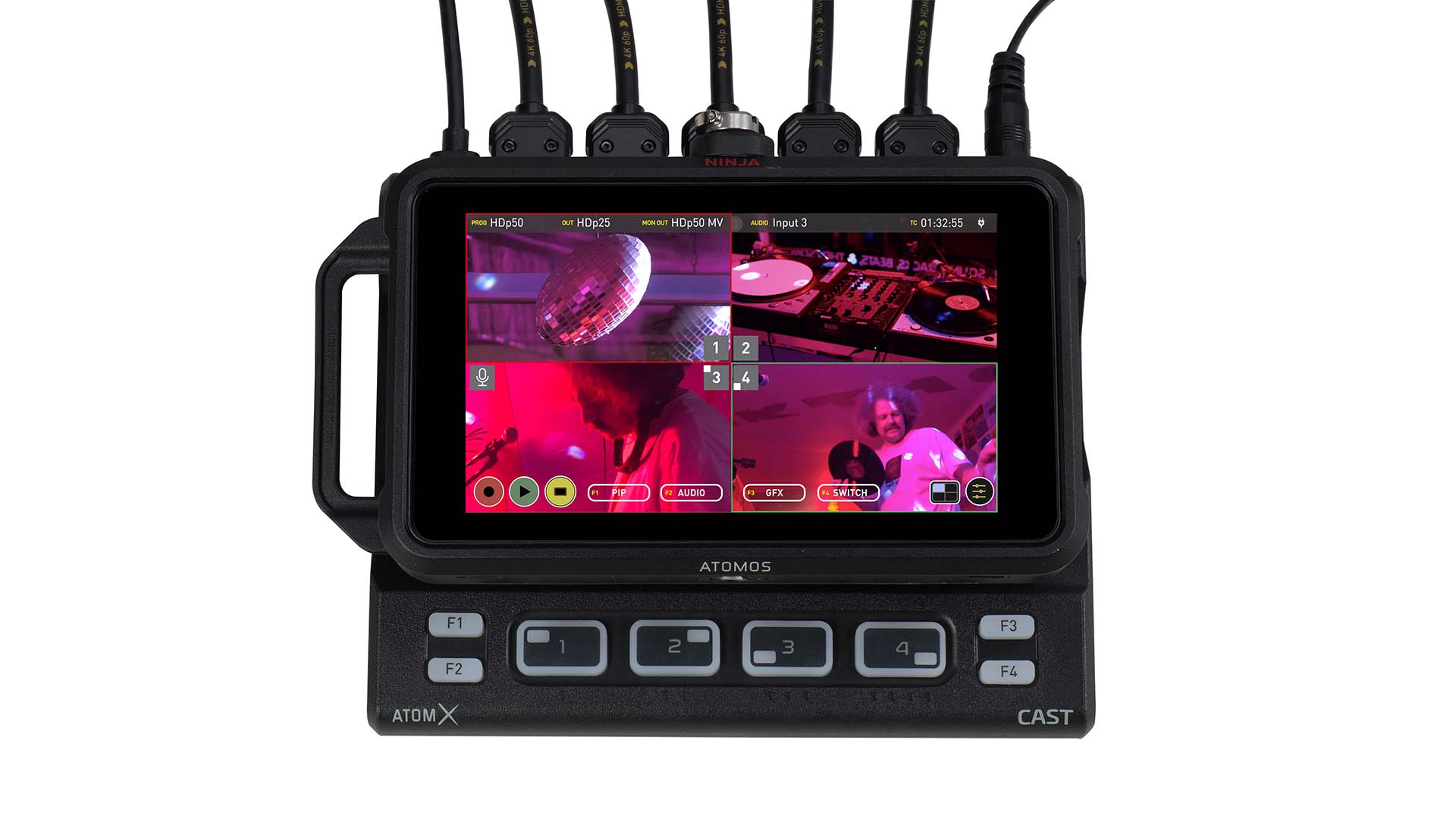 The new AtomX from Atomos turns your Ninja V into a full multi-input switcher. Image: Atomos.