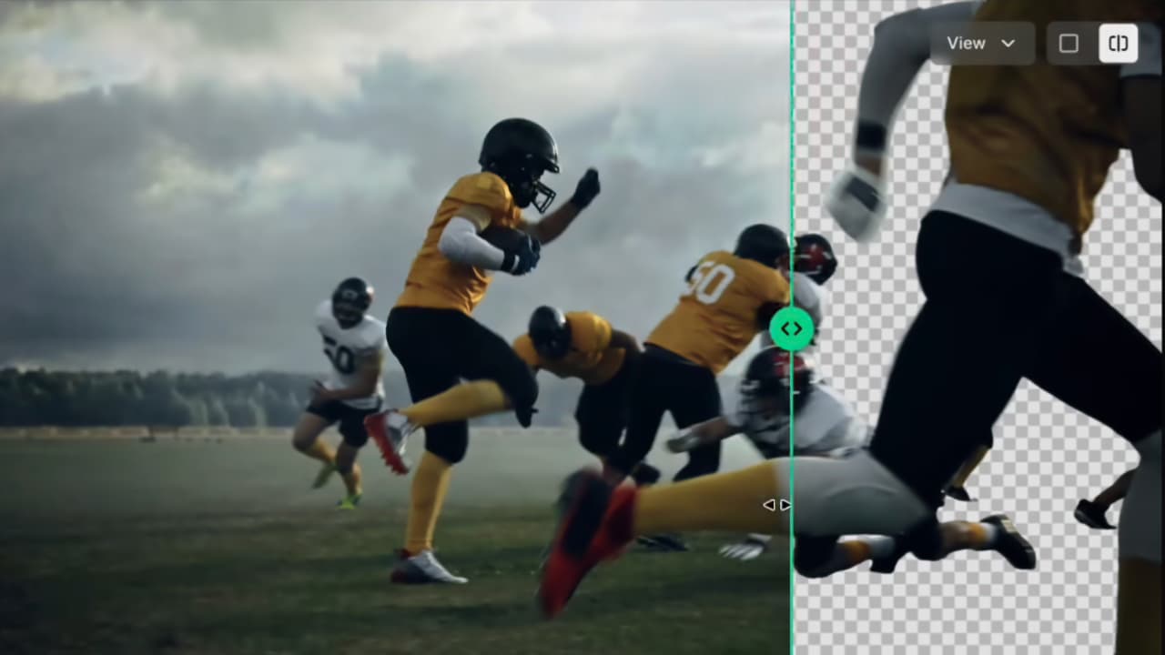 Background Remover can handle complex motion