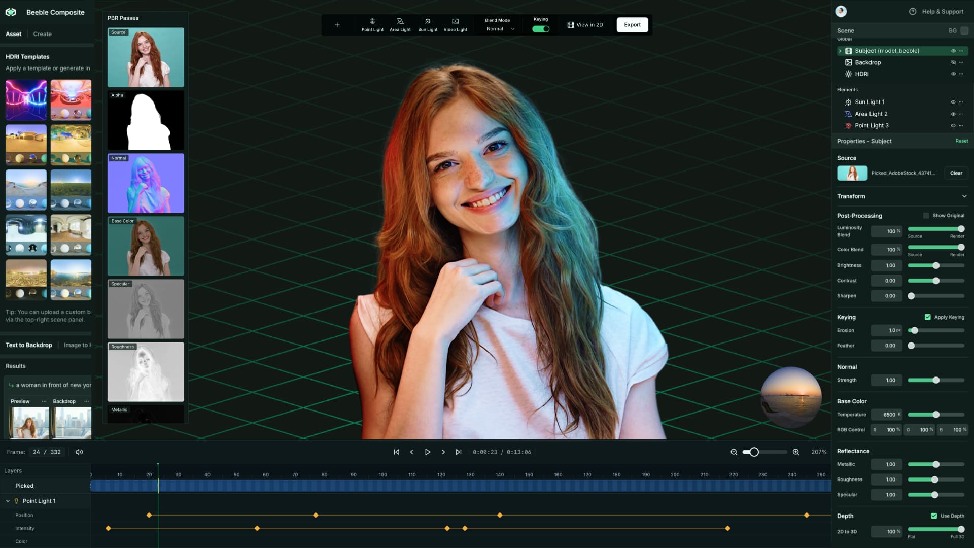 Beeble Studio lets you relight up to 4K on your desktop and local GPU