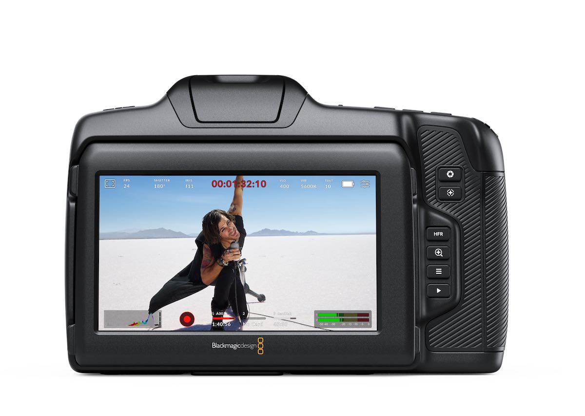 Rear view of the BMPCC 6K G2. Image: Blackmagic Design.