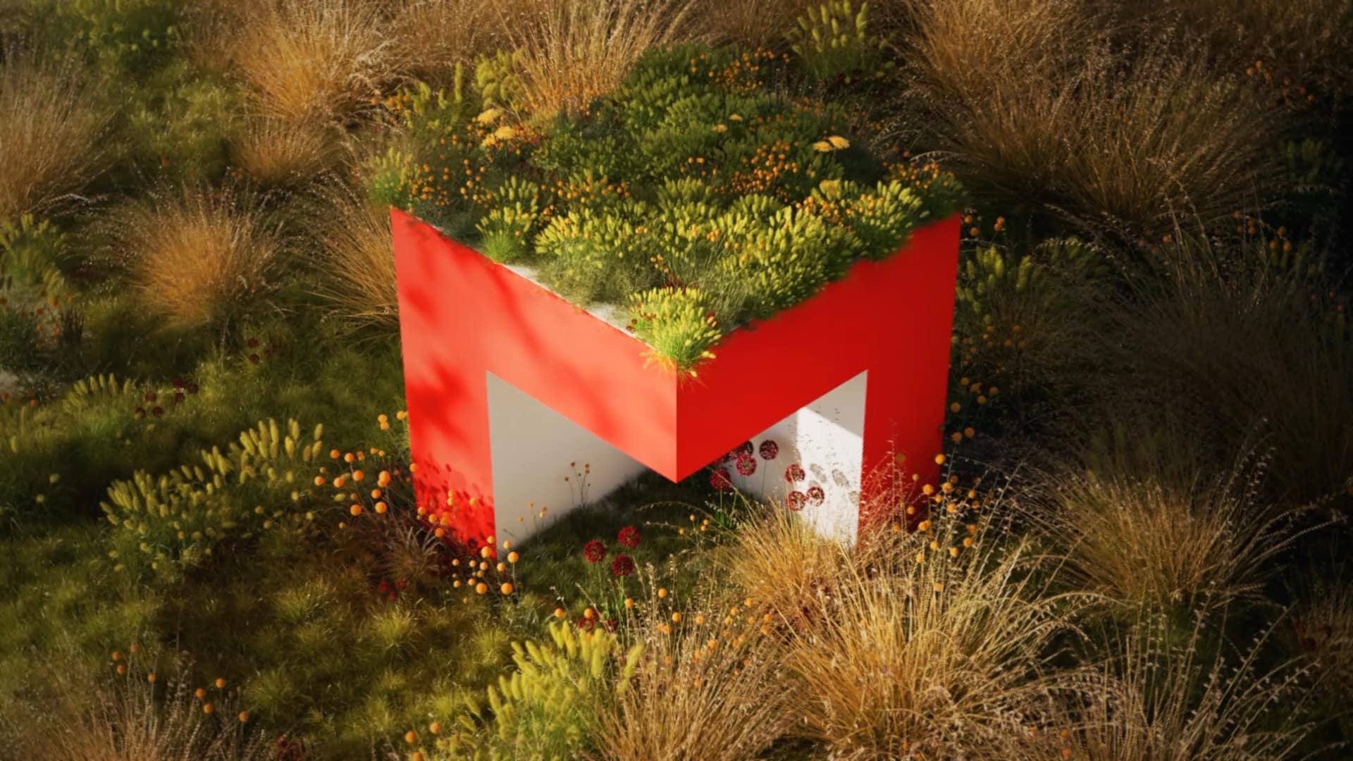 Plants and grasses scattered across a scene using the Scatter System in Cinema 4D 2027.0. Pic: Derya Oeztuerk-Prehn
