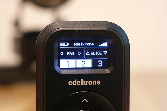 The Edelkrone Controller interface.