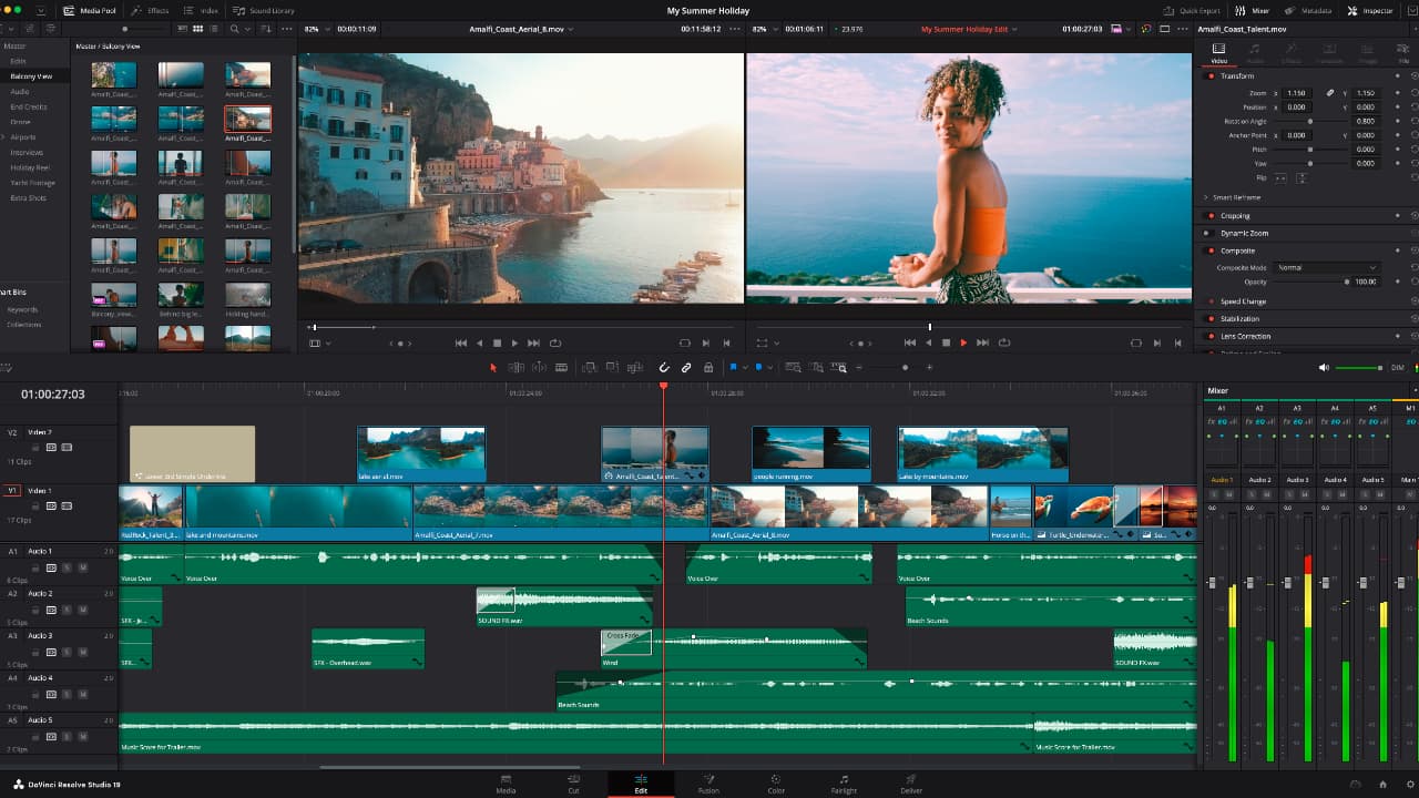 New functions are coming to editing in DaVinci Resolve 19