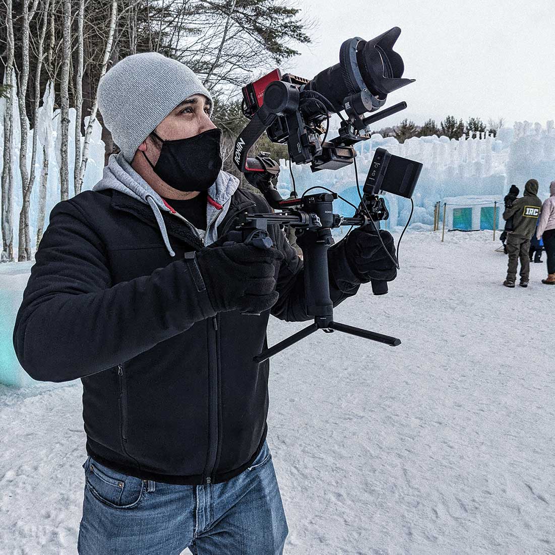Filming "Enchanted Winter 4" . Image: Kevin Luiz.