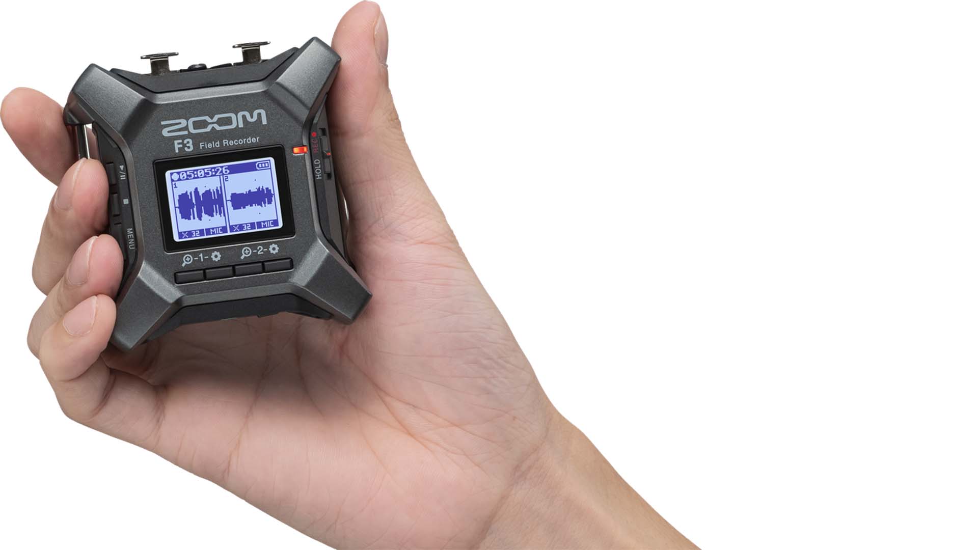 The Zoom F3 32-bit float audio recorder. Image: Zoom Corp.