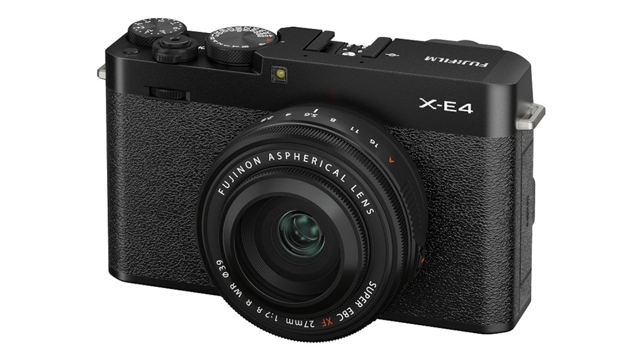 The newly announced Fujifilm X-E4 mirrorless camera. Image: Fujifilm.