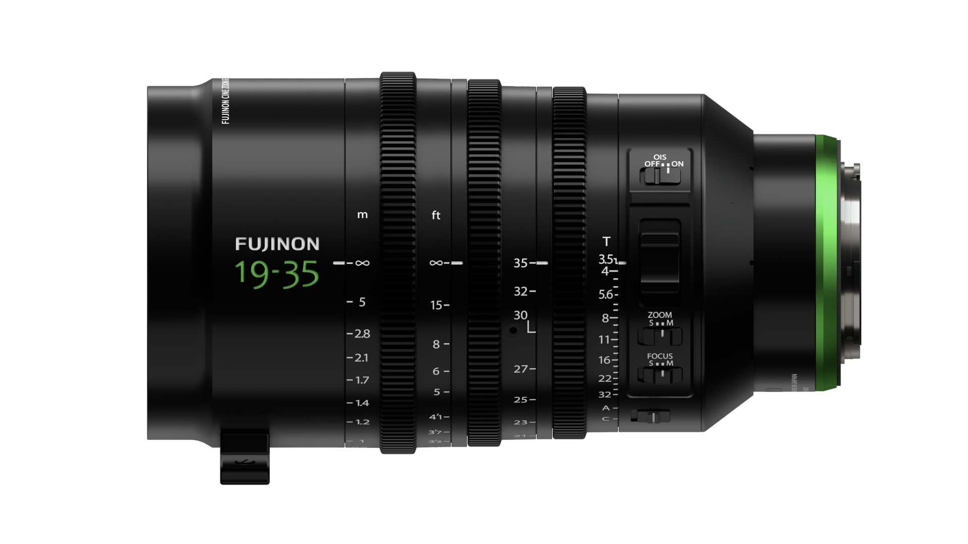 The FUJINON GF19-35mm T3.5 is Fujifilm's second cinema power zoom for the GFX System.
