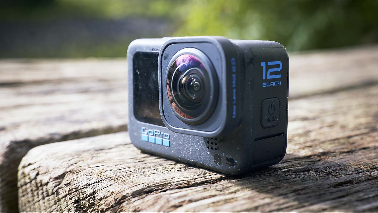 The GoPro HERO12 with Max Lens Mod 2.0