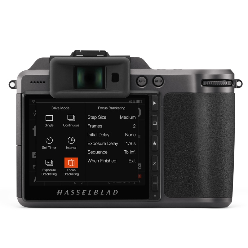 The new focus bracketing feature on the Hasselblad X1D II 50C. Image: Hasselblad.