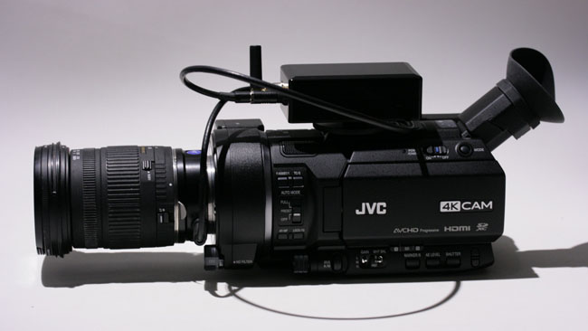 Here, the MTF Effect controller operates a Sigma lens - a non-Canon mount running a non-Canon lens