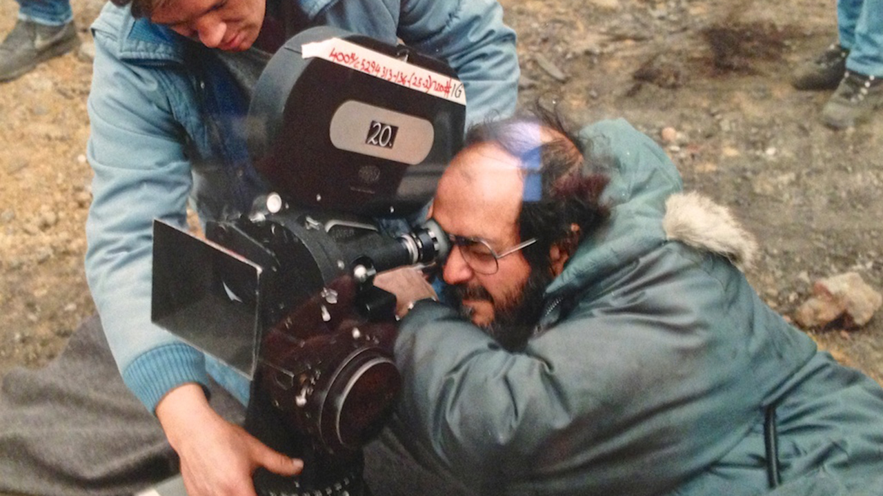 Stanley Kubrick and one of his favourite cameras, the ARRI 35 II