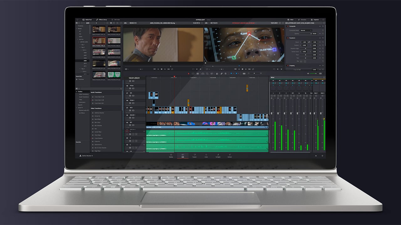  DaVinci Resolve. It's free, and it's brilliant. So why complain?