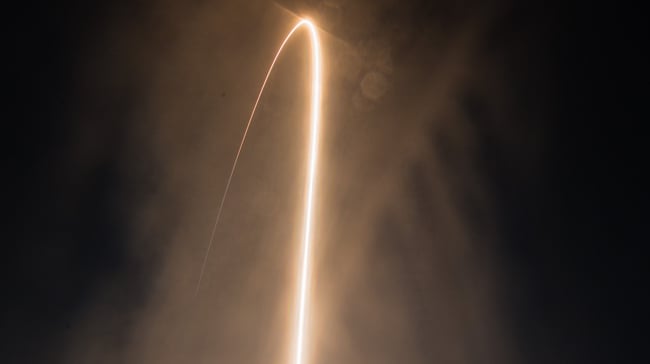 Antares rocked launch long exposure