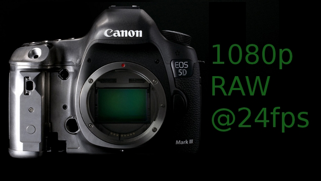canon 5d raw video