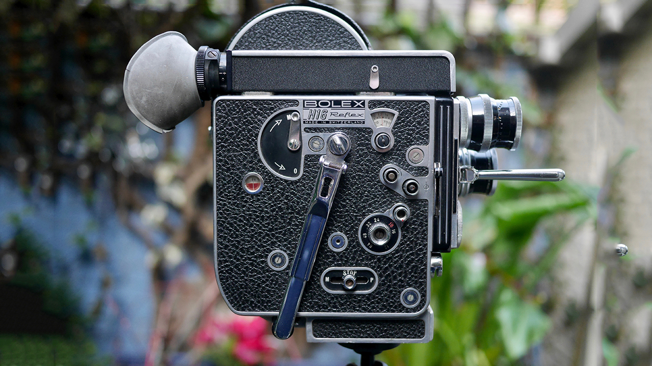 The Bolex H16 film camera