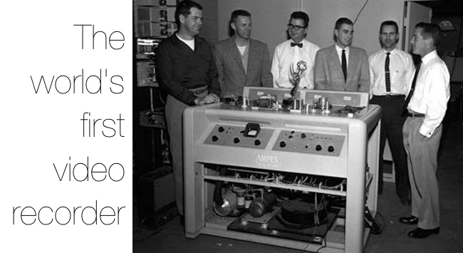The world's first commercial video recorder. Spoiler: it's bigger than a  smartphone