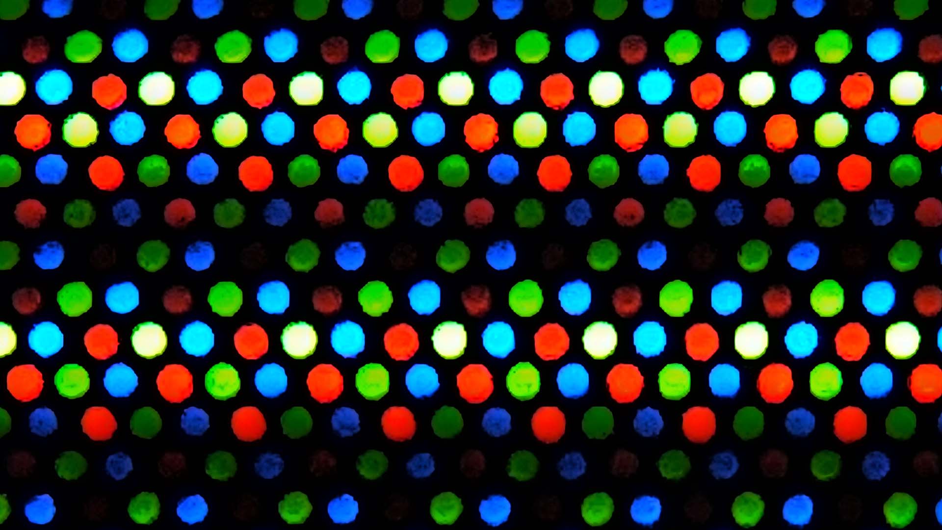 A macro view of an LED display. Image: 