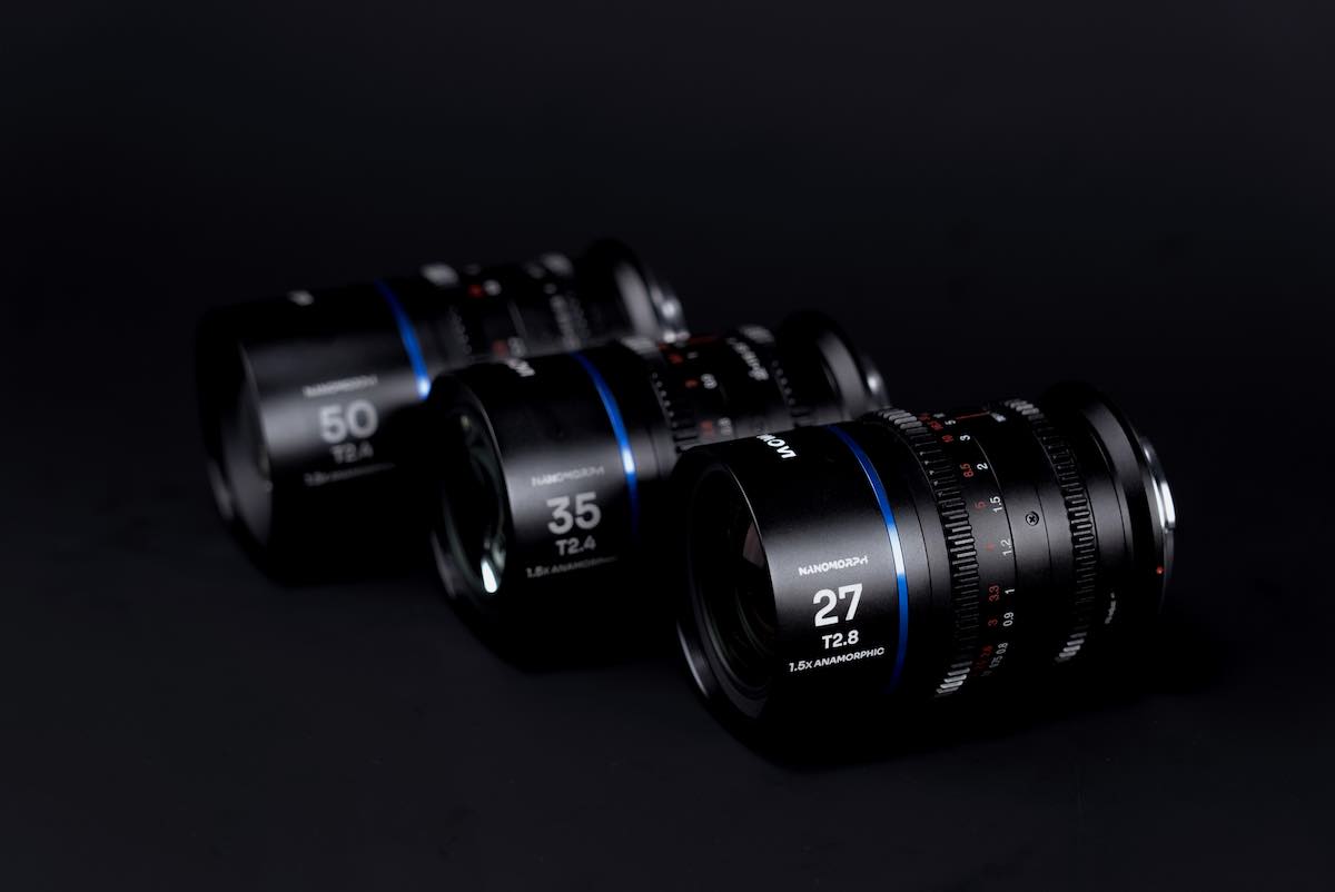 The 'Blue' edition Laowa Nanomorph lenses.