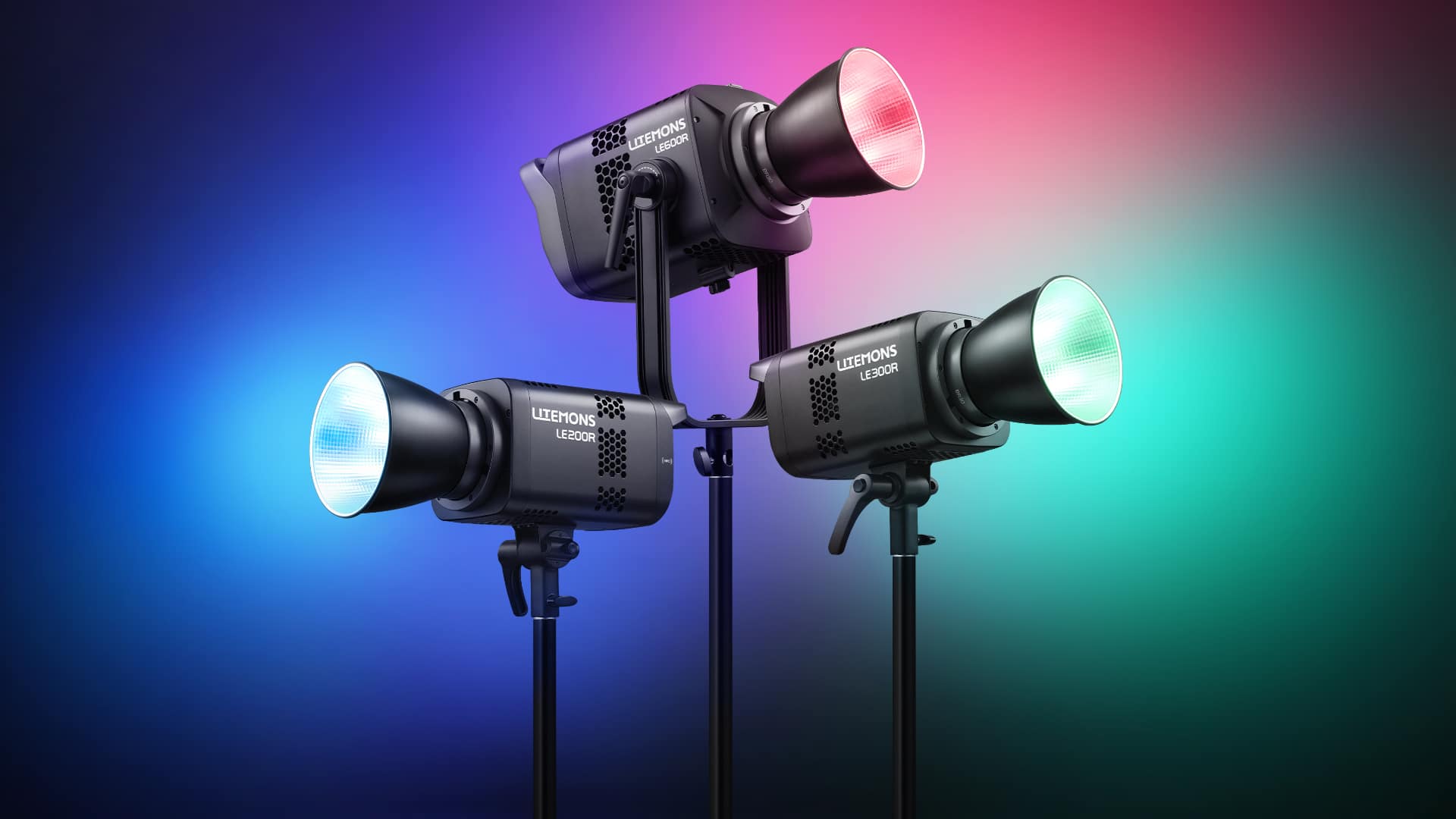 The new Litemons LE200R, LE300R and LE600R are full-color RGB versions of Godox's popular Bi-color LE lights