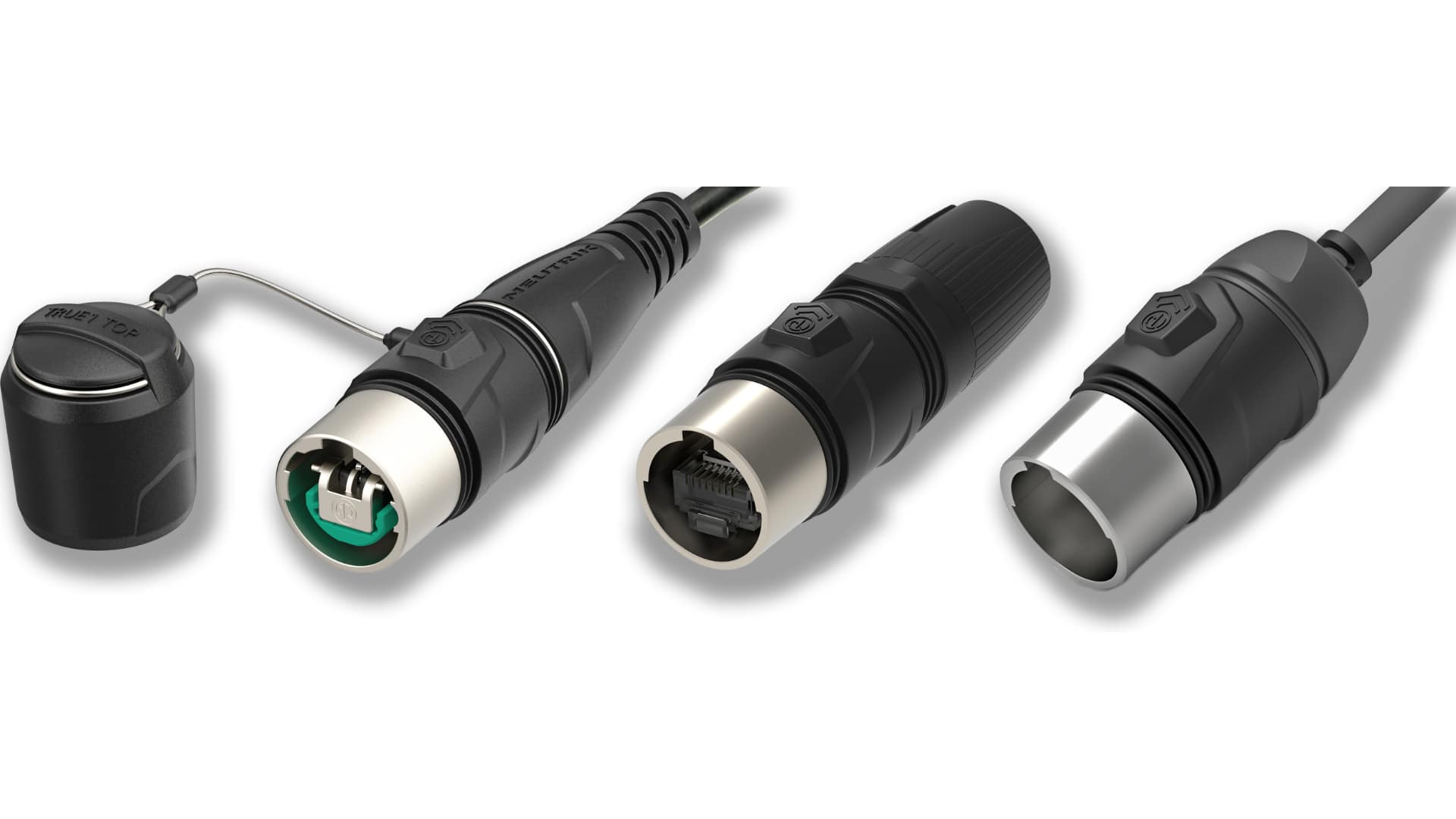The Neutrik TRUE1 DATA Connector Series provides USB-C, ethernet, and fiber in one ruggedized platform